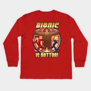 Bionic is Better! Kids Long Sleeve T-Shirt